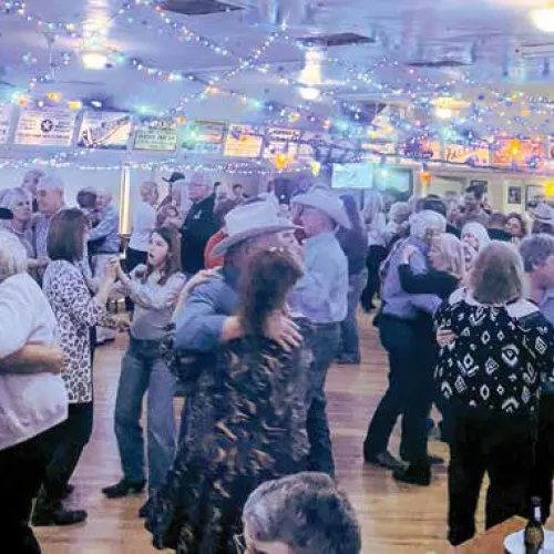 Dancers packed the floor at Tom Sefcik Hall in Seaton at the Jerry Haisler dance last month.