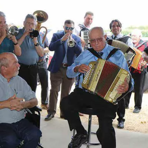 SCENES FROM ANTON VRAZEL'S FUNERAL