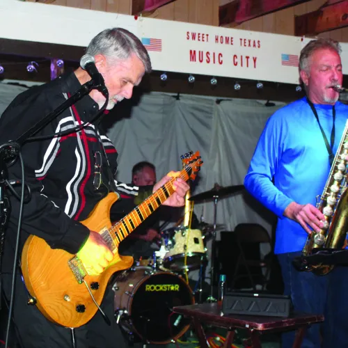 Shiner's Second Wind got into the Christmas spirit at Sweet Home Hall last month