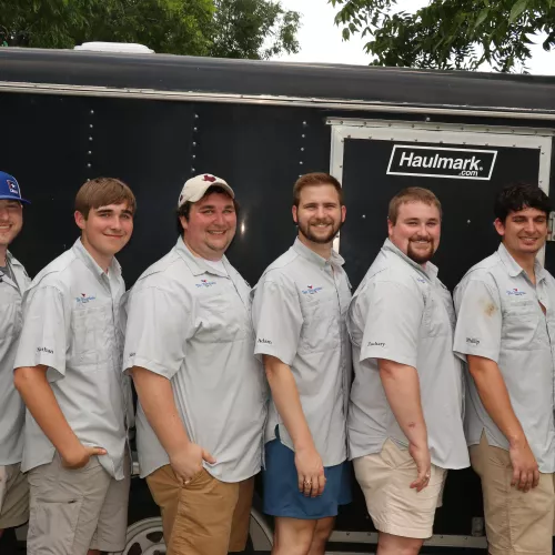 From left: Martinek Orchestra, first documented polka band played in Ennis in 1915. The Moravians provided the music at a polkabeat party at Sengelmann Hall in Schulenburg in July 2012. Band members with Jim Busta and Mollie B during their Midwest polka t