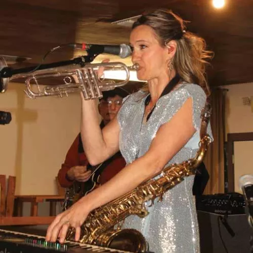 Mollie B, pictured here performing in Round Top earlier this year, recently announced that she and her husband and musical partner Ted Lange will take a break from touring.