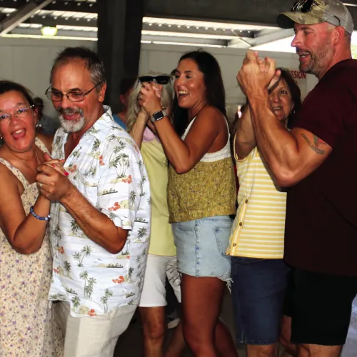 Thousands of folks packed the church grounds at the Praha Picnic, held every year on Aug. 15.